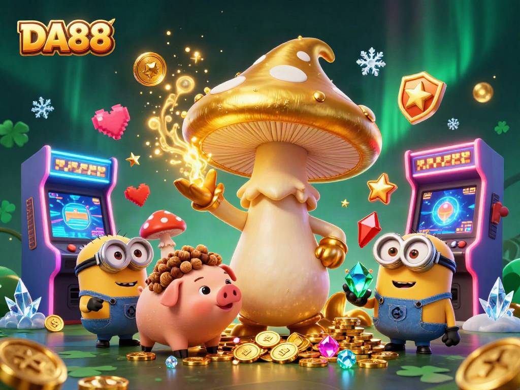 Engage with the excitement of DA88's golden treasures in a vibrant casino adventure.