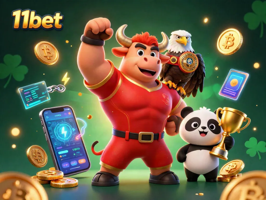 Win big at 11bet with this vibrant 3D casino scene featuring dynamic characters and exciting elements.