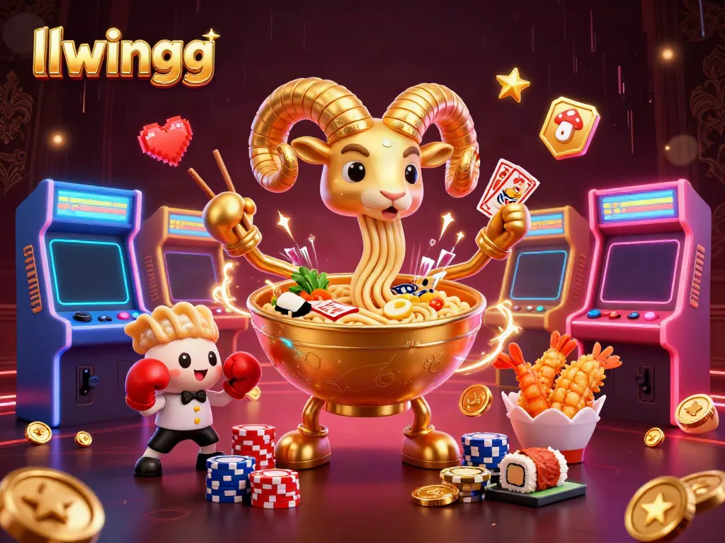 Experience the vibrant gaming world of llwingg with dynamic characters and casino-style action.