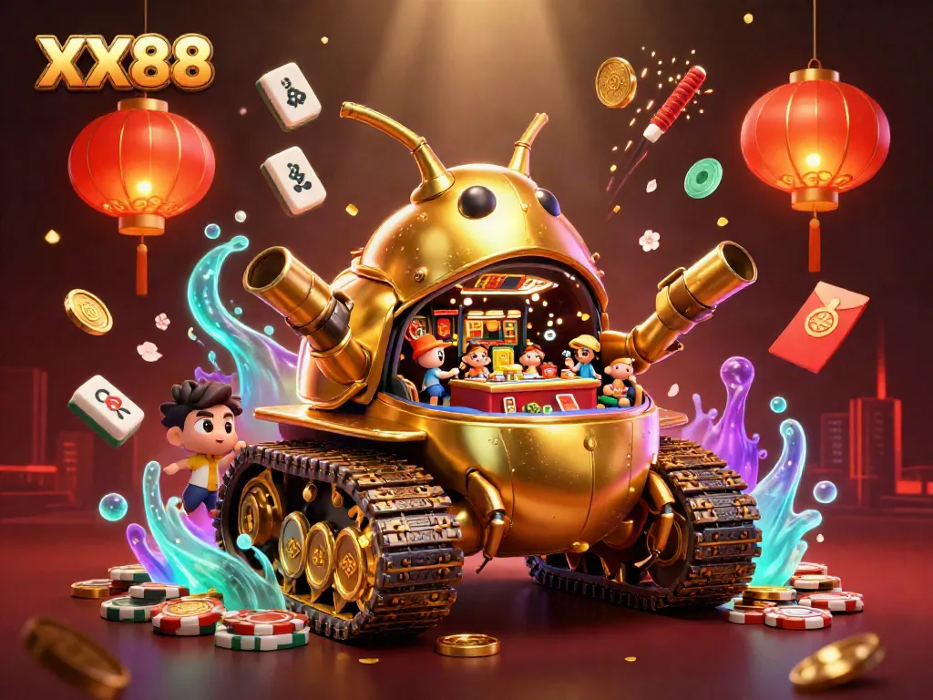 Experience exhilarating gameplay at XX88 with vibrant casino visuals and exciting game elements.
